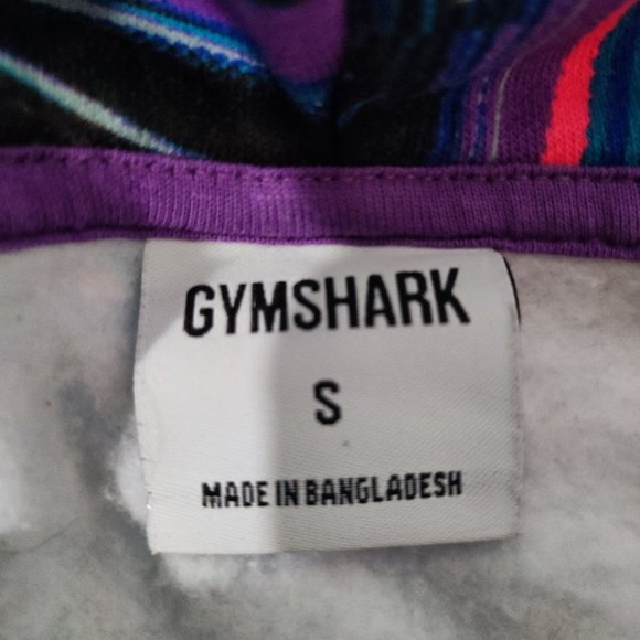 Gymshark hoodie colourful with kangaroo pocket women's size S - Picture 2 of 5